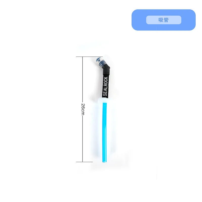 Plastic portable straw with off-road rough design for mountain climbing and biking hydration