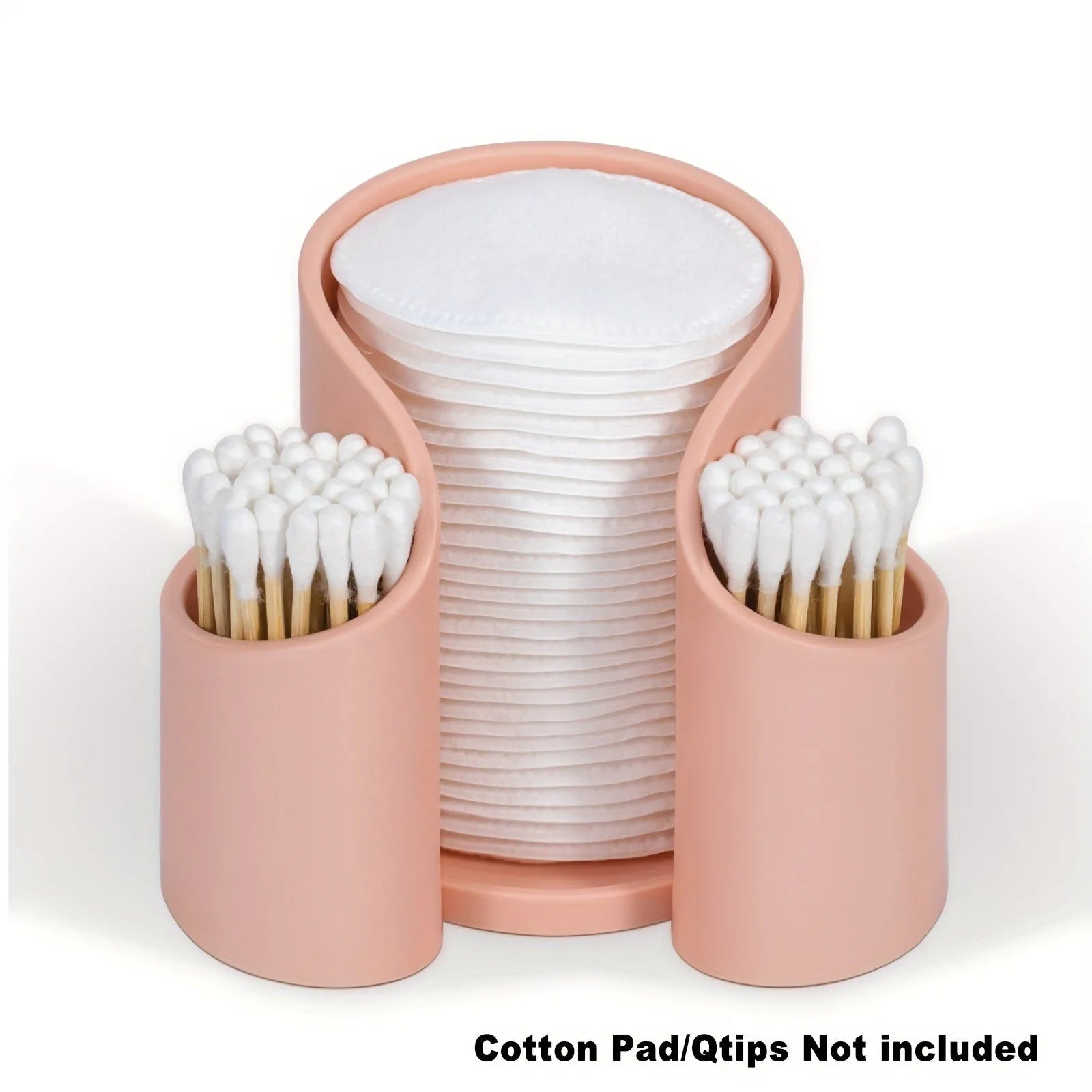 A plastic dental floss storage box in a modern style, shown in solid pink, white, blue, and black colour options.