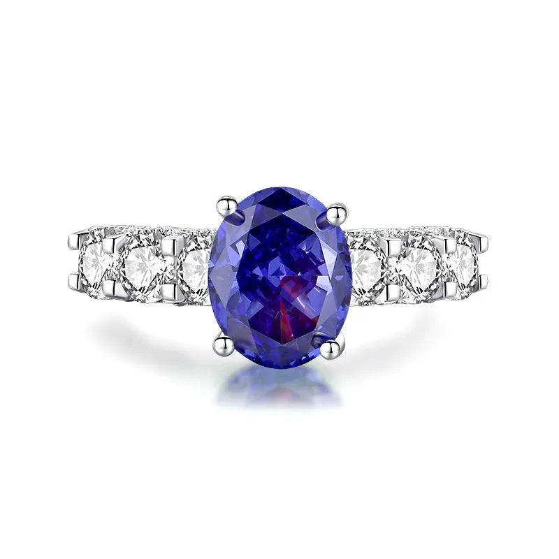 925 sterling silver heart ring with a faceted ice flower cut zircon stone.