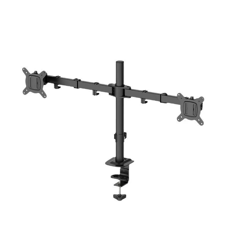 Lifting and rotating computer monitor arm bracket made of steel for 13-32 inch screens.