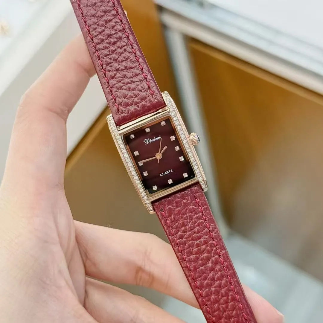 Women's alloy watch with Chinese-style design options like camellia and octagonal patterns, 8mm thick case.