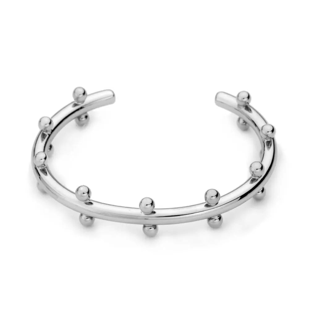 Stainless steel C-shaped personality texture rivet bean beads in gold, steel, and steel gold finishes for jewellery making