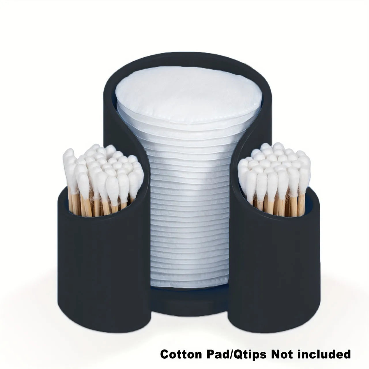 A plastic dental floss storage box in a modern style, shown in solid pink, white, blue, and black colour options.