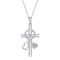 Copper stethoscope necklace with cross chain design for medical professionals