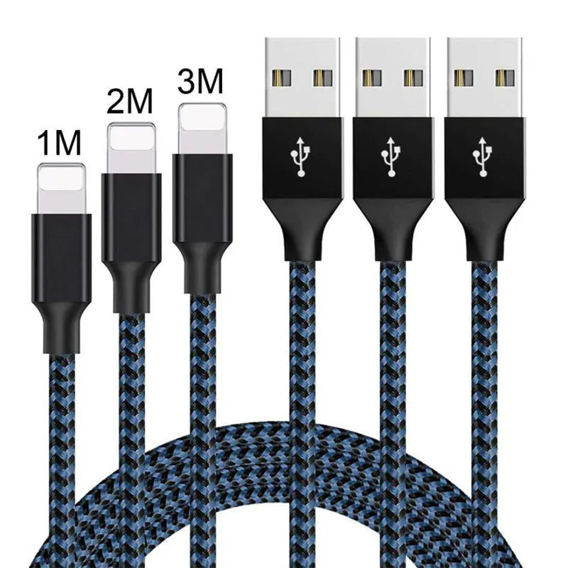 Braided fast-charge micro USB cable for Android phones in black and red colour.