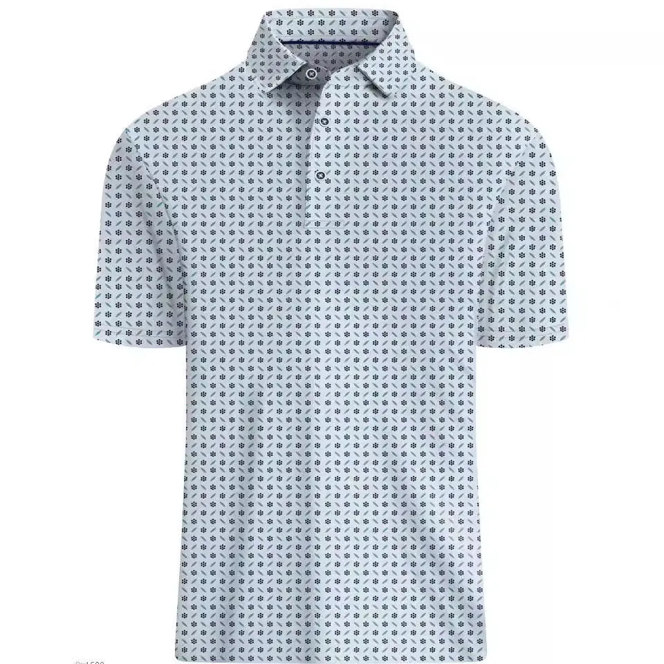 Men's 3D printed short sleeve t-shirt in Japanese retro style with zipper detail on mesh fabric.