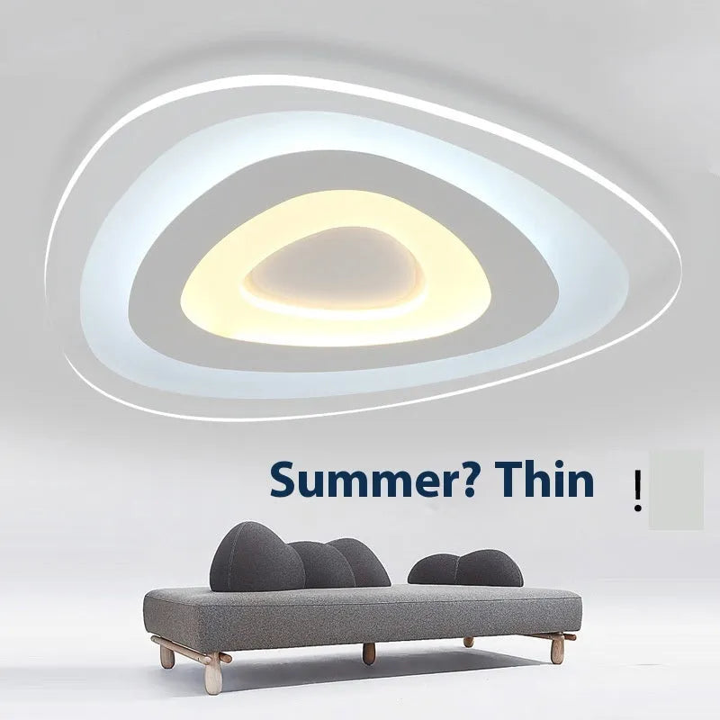 Creative triangle LED ceiling lamp in modern simplicity style for bedroom or dining room