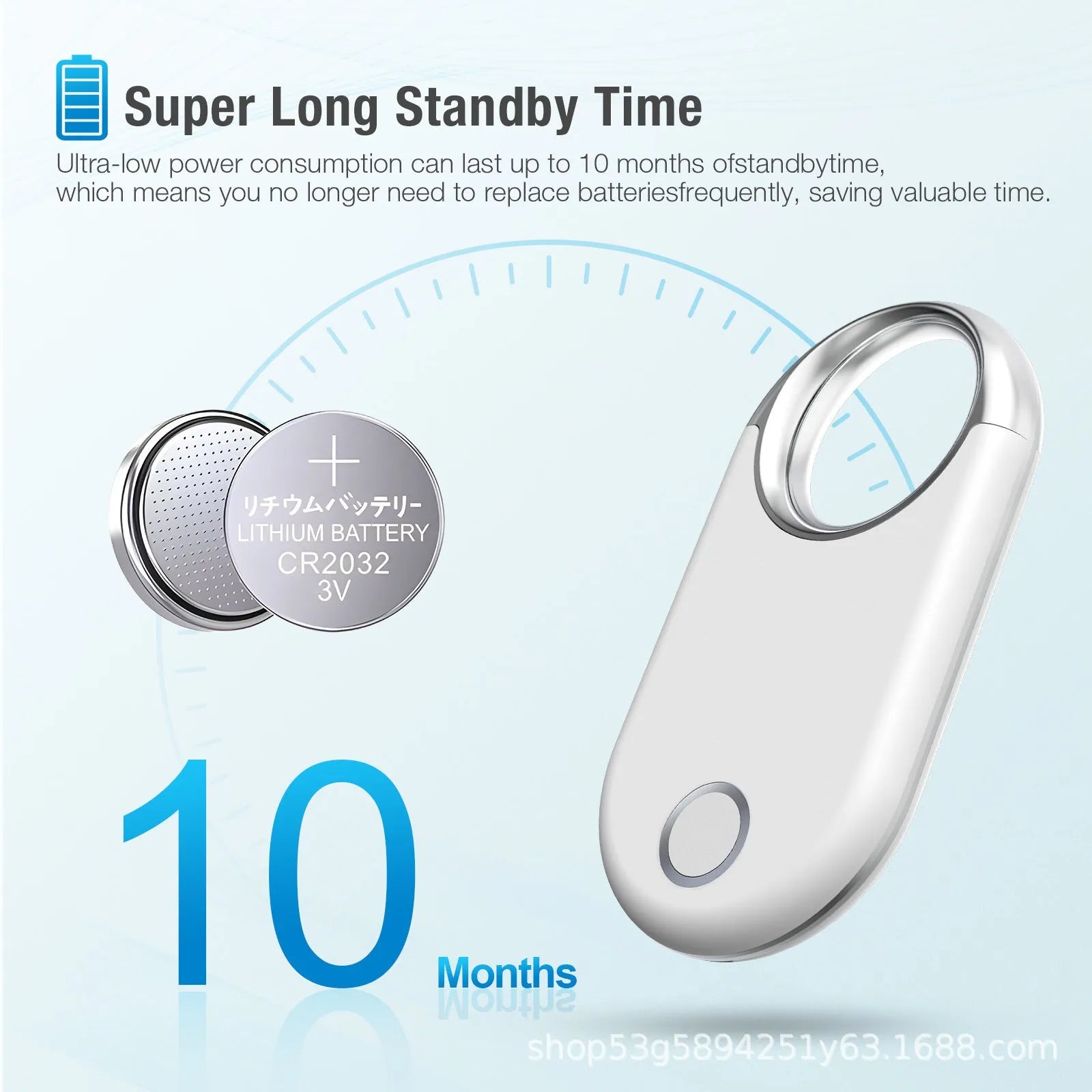 Black and white GPS tracking device for pets and children with compact design