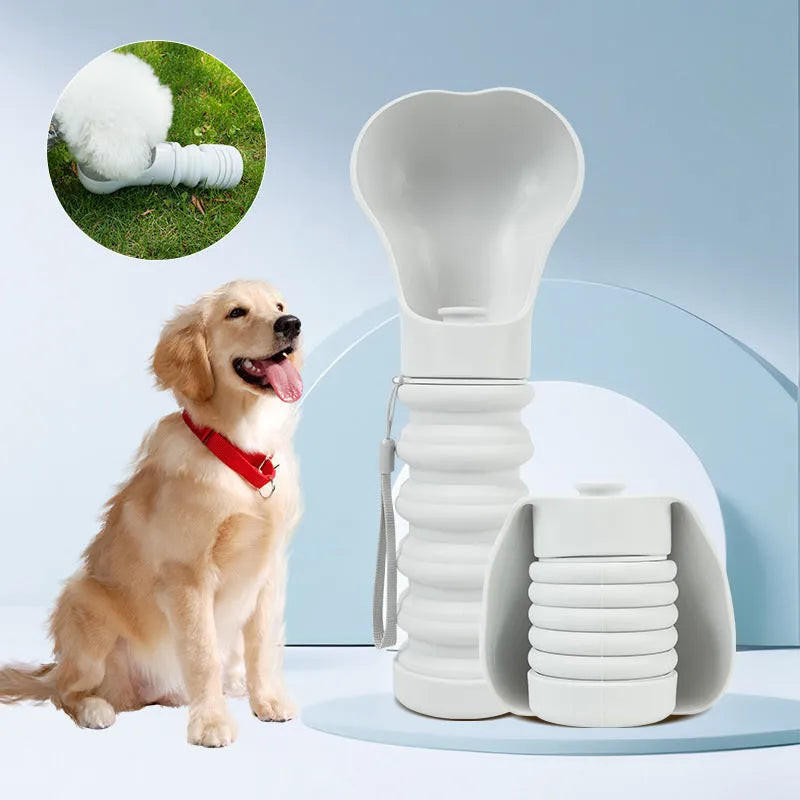 Outdoor pet folding drinking cup made of silicone in portable design