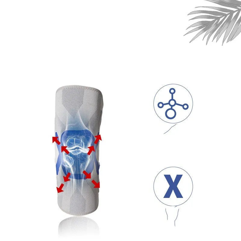 Men's silicone knee pad for sports protection in selected colour and size