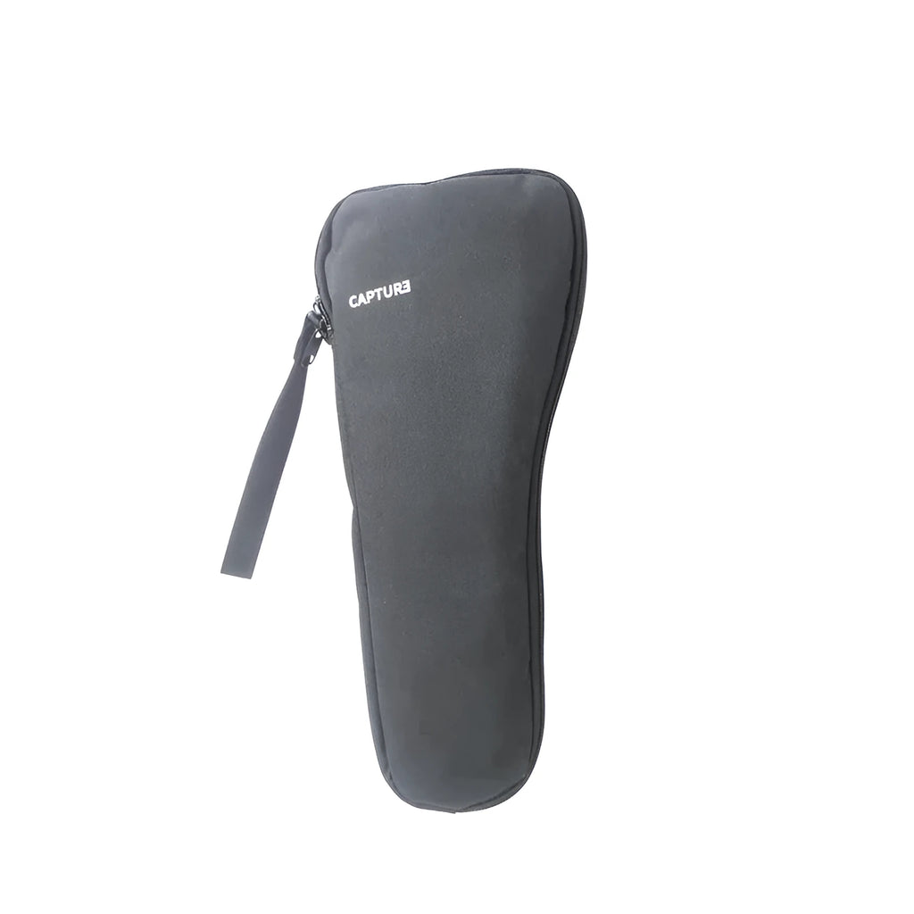 Black cloth portable storage bag for mobile phone stabilizer accessories with adjustable divider