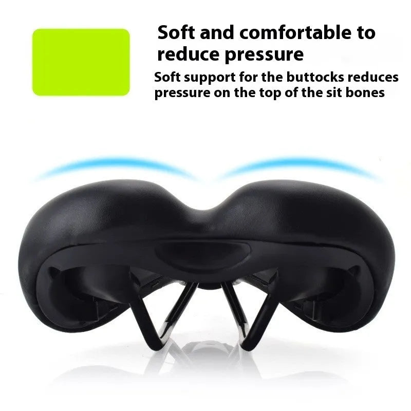 Bicycle seat cushion with hollow design pattern measuring 270mm by 180mm in 3147 colour