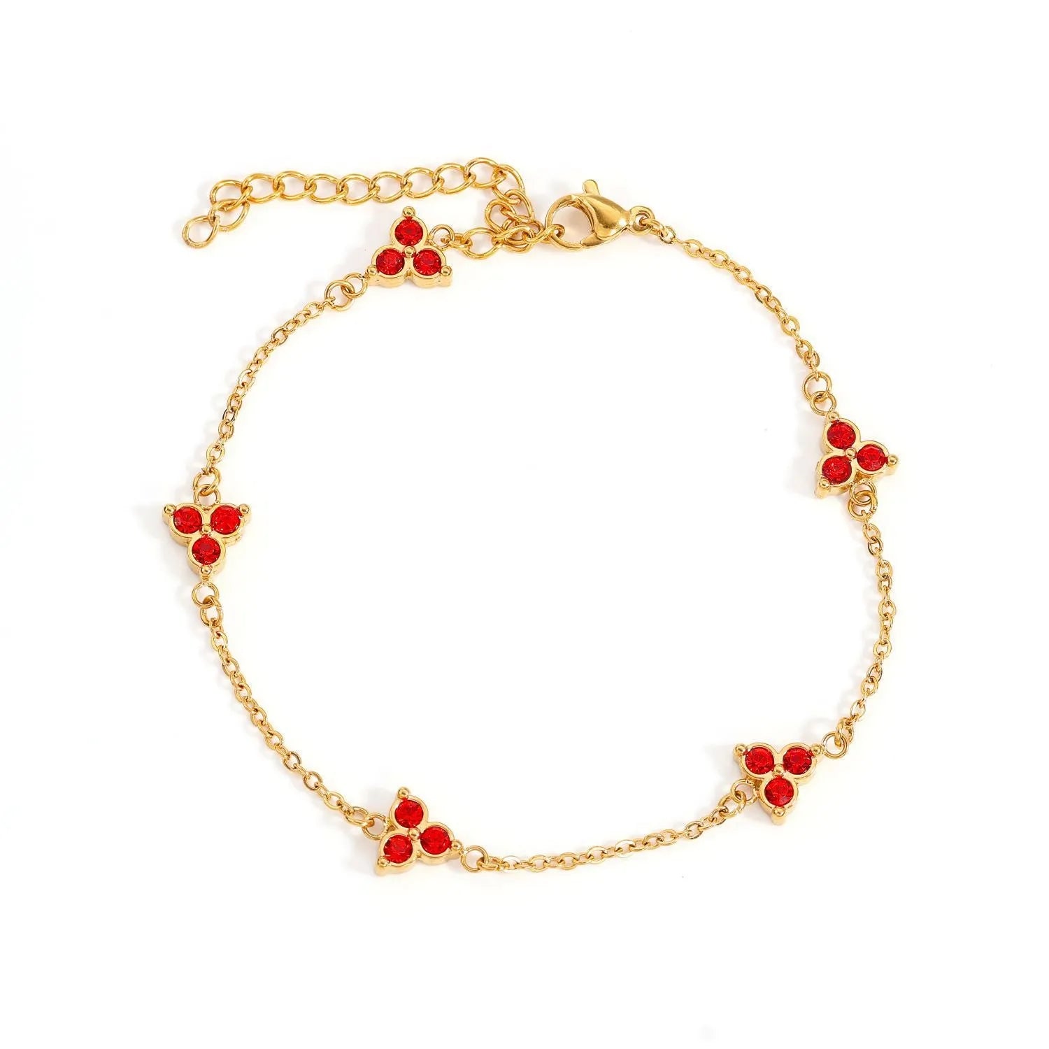 Women's geometric triangular bracelet with zircon gemstone in stainless steel gold tone or steel tone finish