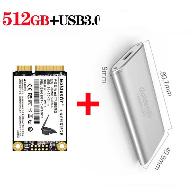 512GB mSATA SSD genuine solid state drive for desktop and notebook computers