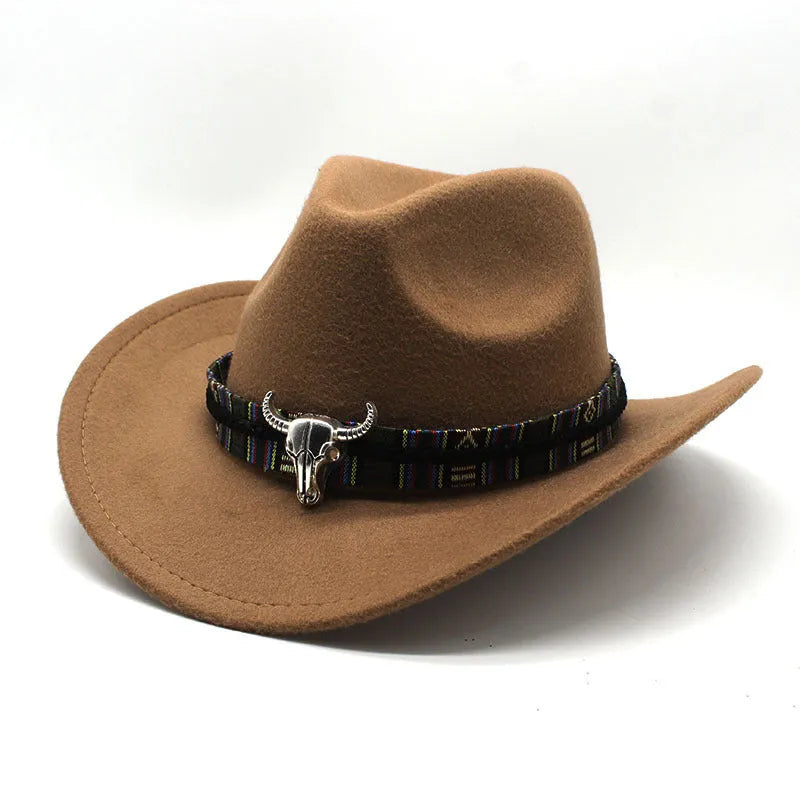 Polyester cowboy hat with bell crown in multiple colour options showing Western styling