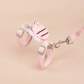 Bee-shaped adjustable cat harness and leash set in pink, yellow, or blue colours