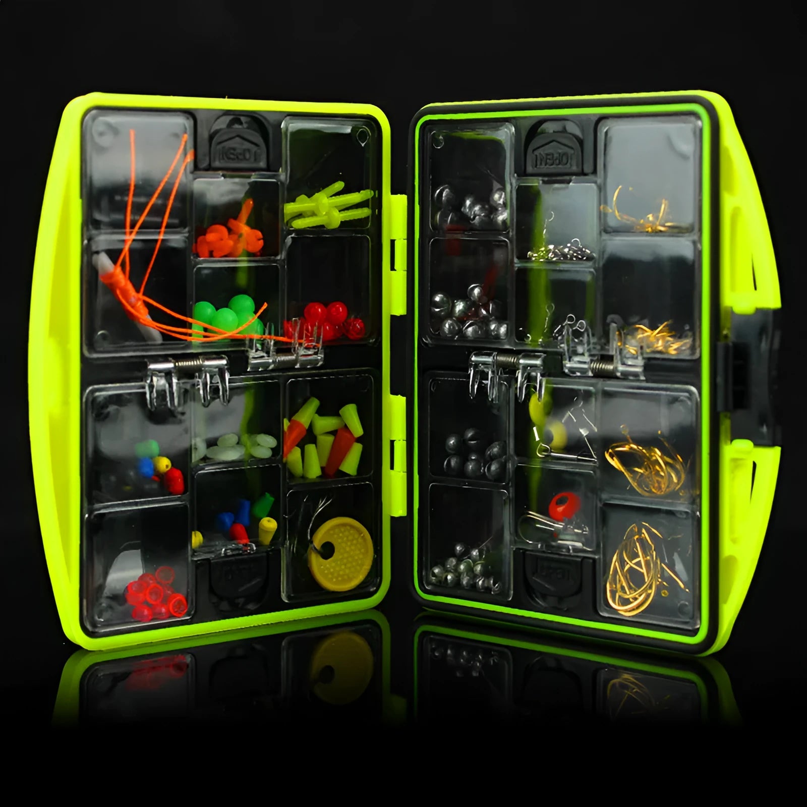Rock fishing accessories combination suit with 184 pieces for sea fishing