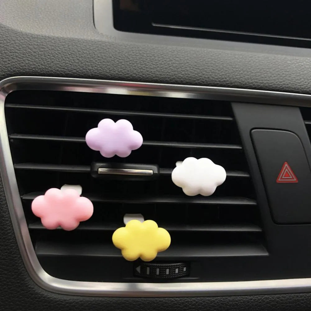 Baiyun cartoon design resin car fragrance clip for air vents in assorted colours.