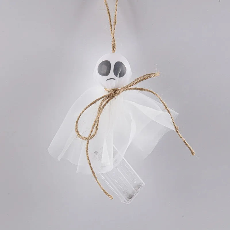 Halloween LED ghost lantern chain with colourful lights for venue decoration