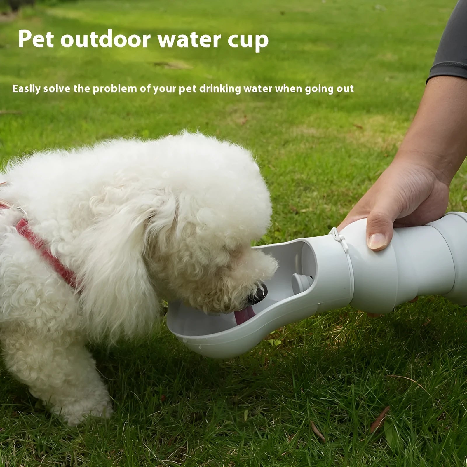 Outdoor pet folding drinking cup made of silicone in portable design