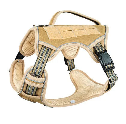 Oxford cloth tactical chest strap harness for working dogs in search and rescue operations