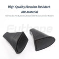 Two black ABS plastic car door storage boxes for Tesla Model Y front door pockets