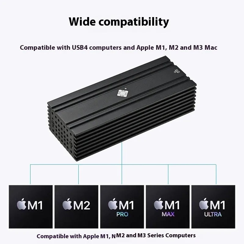 Black Leyu USB4 to 10 Gigabit Ethernet network adapter with RJ45 port and short cable.