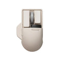 Xiaoqiao tofu colour wireless mouse with ergonomic design showing DPI adjustment button and scroll wheel