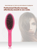 Black ring tooth plastic comb for hair extensions with 22cm length