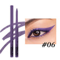 12 colourful gel glitter eyeliner pencils in matte, glitter, metallic and pearl effects
