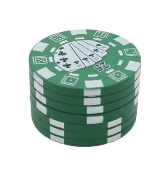 Small chip shape manual grinder with keychain and bottle opener, 4.2 x 2.6cm, available in black, red, green