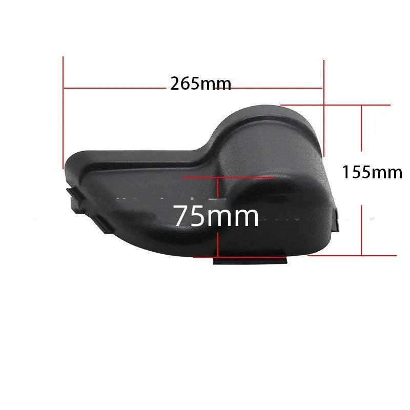 Black ABS plastic car door storage box for Jeep Wrangler JK and JL models interior organisation