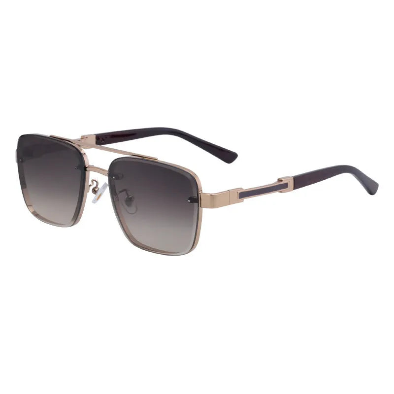 Men's vintage-style sunglasses with polycarbonate frames and lenses in a gradient blue colour option.
