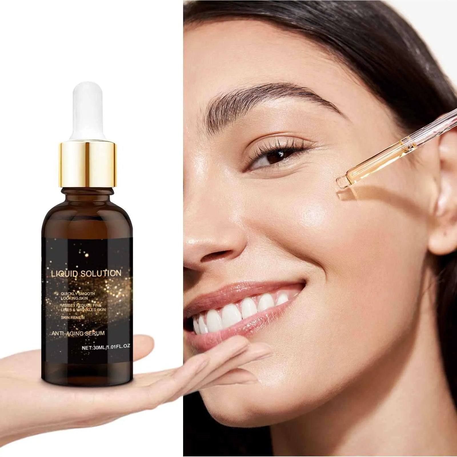 30ml bottle of hyaluronic acid facial moisturising and nourishing care solution