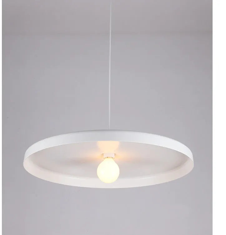 Aluminium alloy restaurant chandelier in black or white with three diameter size options