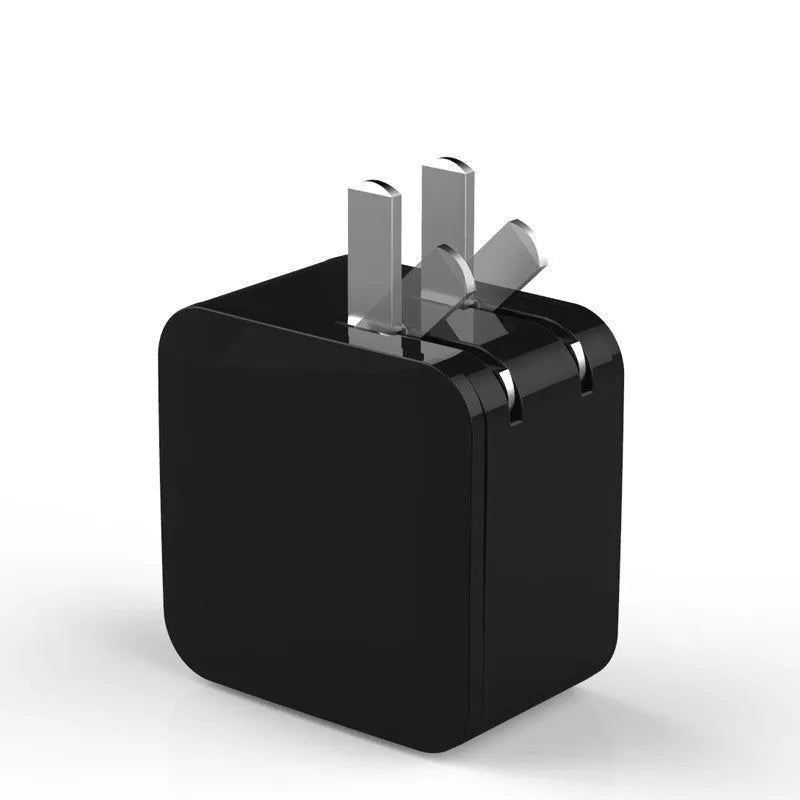 5V 2.4A USB travel charger with digital display showing black white red colour options