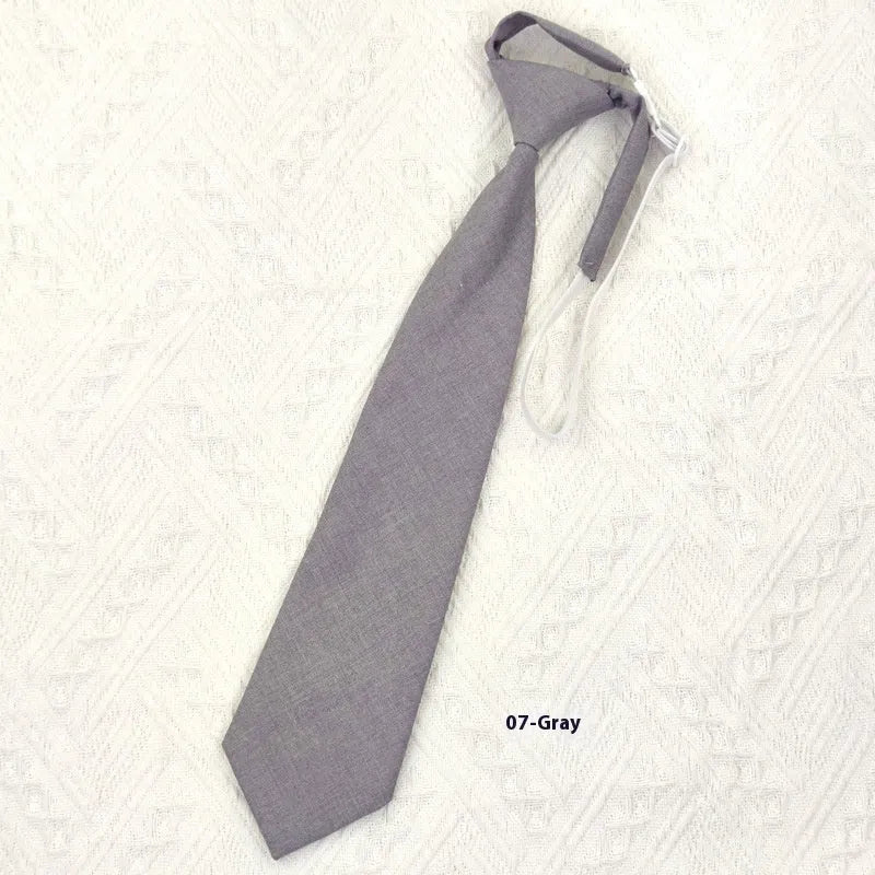 Solid colour cotton bow tie for men in arrow-type style on a white background.
