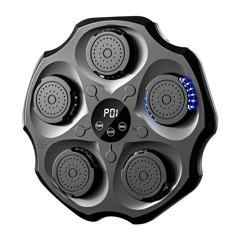 Black Bluetooth music boxing wall target mounted on wall with included boxing glove