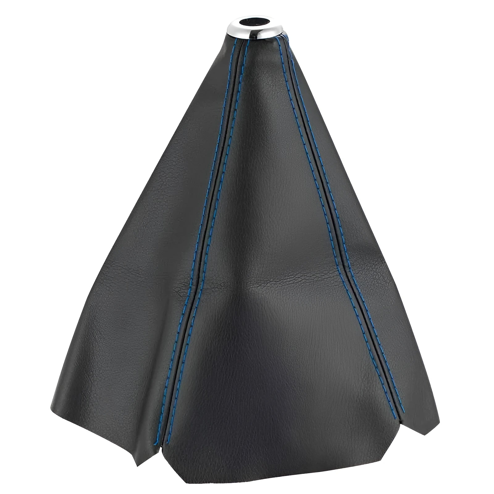 PU leather gear selector dust cover for General Motors cars in black, blue, red, yellow, and white line options.