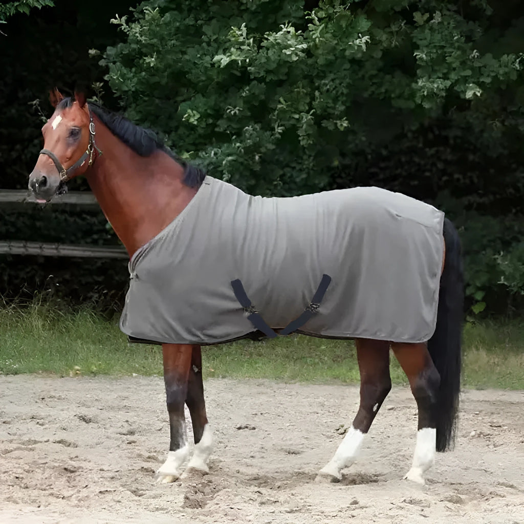 Winter thickened flannel horsecloth 180x180cm with mosquito and insect protection for horses