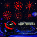 Aluminium vehicle laser fog lamp with adjustable bracket for anti-collision warning