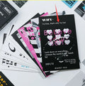 Box containing two fresh style printed postcard designs: Time Not Arrived and Warm Wind Not Exhausted.
