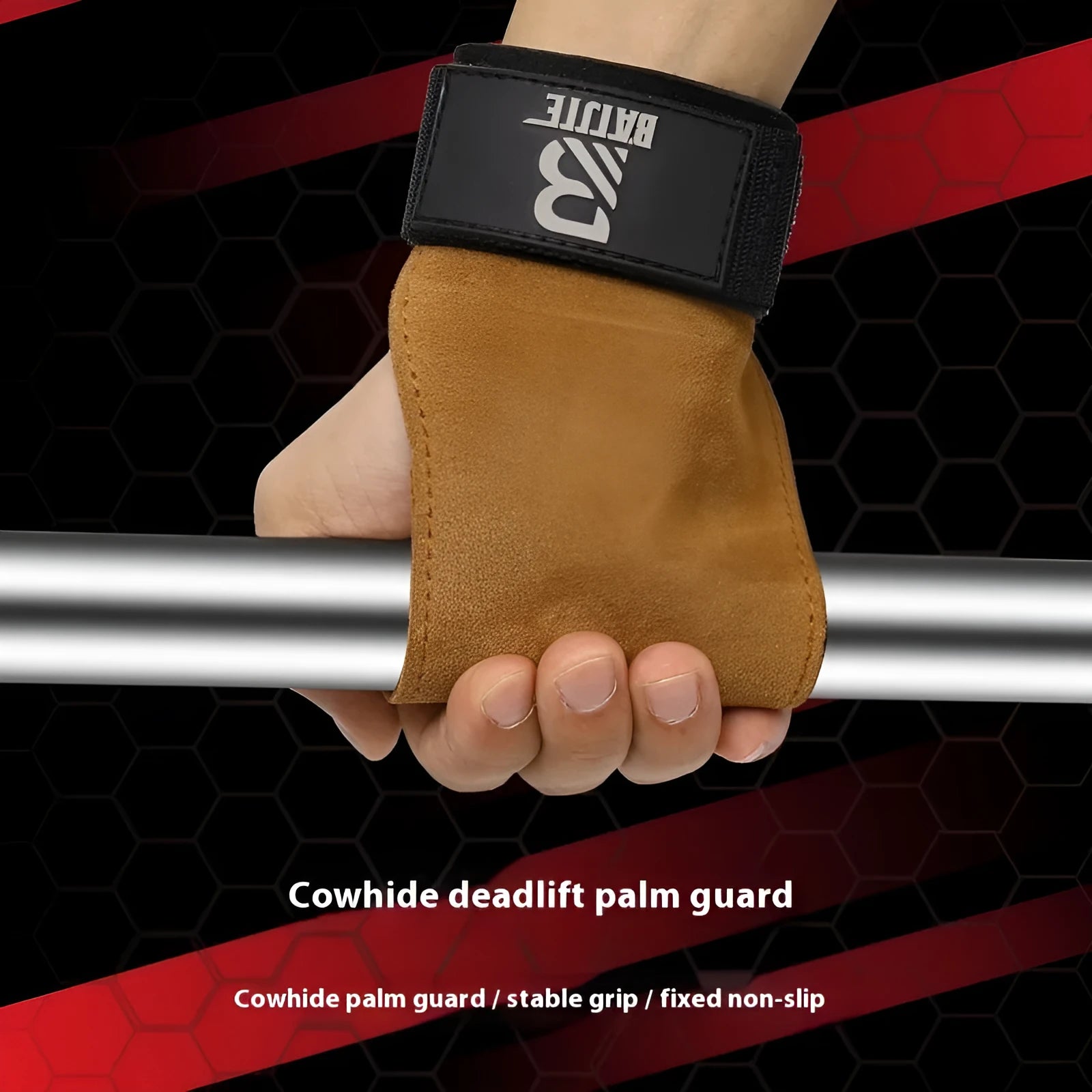 Brown wrist protectors for pull-up and horizontal bar fitness training