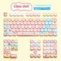 Doll theme sublimation printed PBT key cap set for mechanical keyboards in box.
