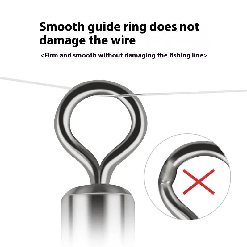 Copper luminous three-fork fishing swivel accessories in bulk pack of 10 for T-type balance fork systems