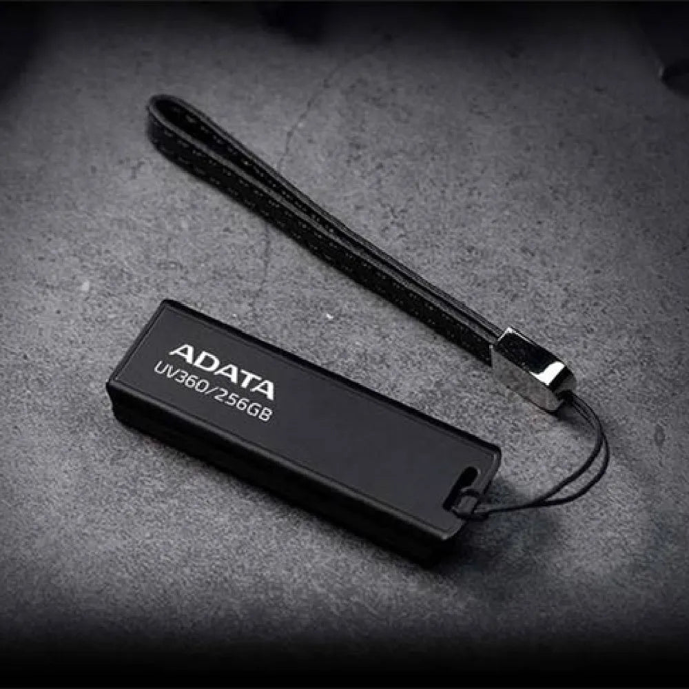 Black car-mounted USB flash drive with waterproof plastic case showing dimensions