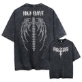 Oversized men's cotton T-shirt in loose fit with drop-shoulder sleeves for casual summer wear