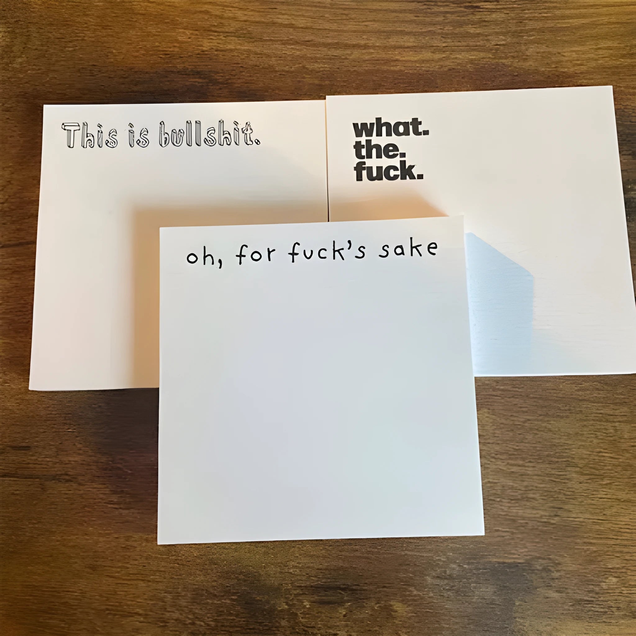 75mm square sticky notes with adhesive back in various cover colour designs including text styles