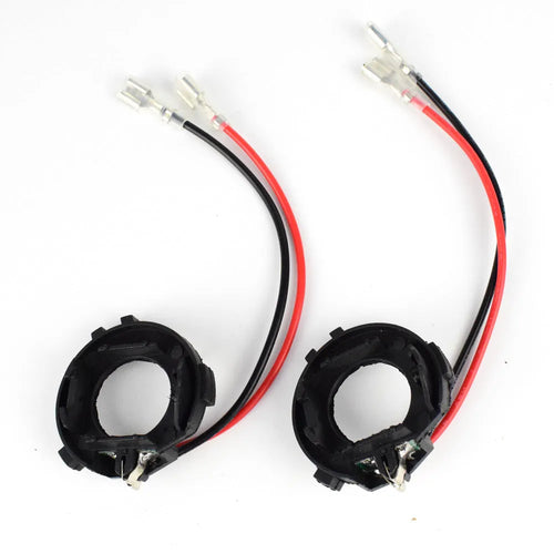 Black plastic H7 LED headlight conversion adapter bracket for Volkswagen cars