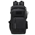 Large 20-35 litre outdoor backpack in orange colour made from Derm material for hiking and camping